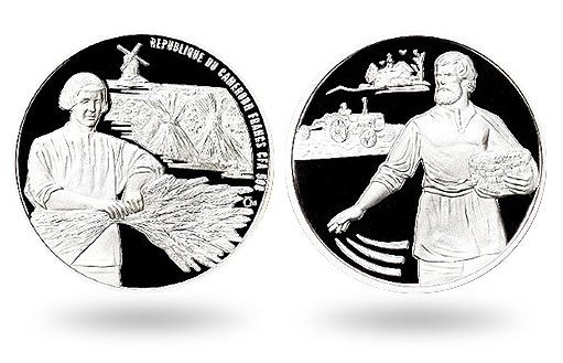 Камерун представил серебряную монету «Сеятель»