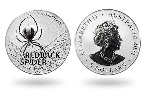 в Австралии вышла серебряная инвестиционная монета Красный паук