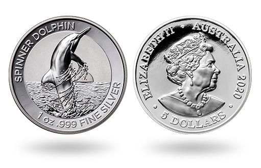 рельефное изображение дельфина украсило серебряные монеты Австралии