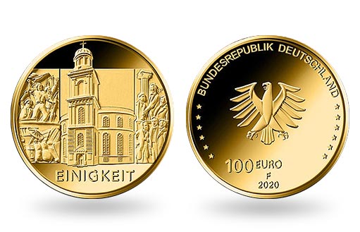 Собор Святого Павла на золотой монете Германии
