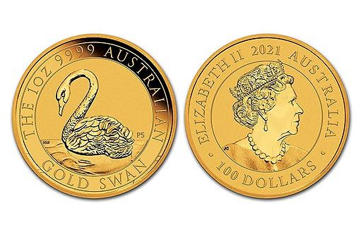 Австралия отчеканила инвестиционные золотые монеты Лебеди