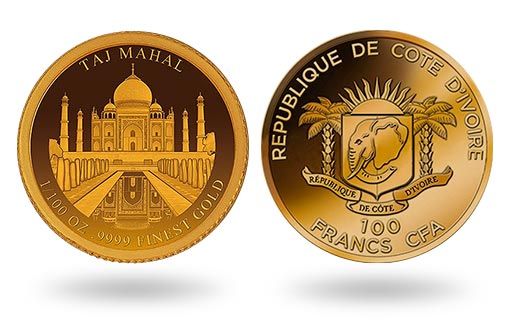 Кот-д’Ивуар посвятили золотую монету Тадж-Махалу