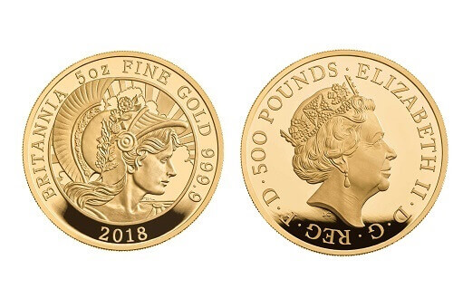 Новые золотые монеты Британия