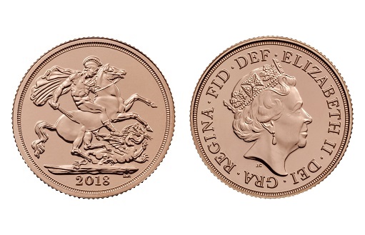 Монеты в честь пятилетия принца в виде традиционного соверена