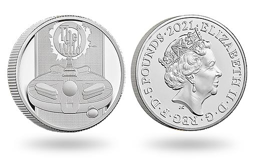 в Британии вышли серебряные монеты в честь британского рок-коллектива