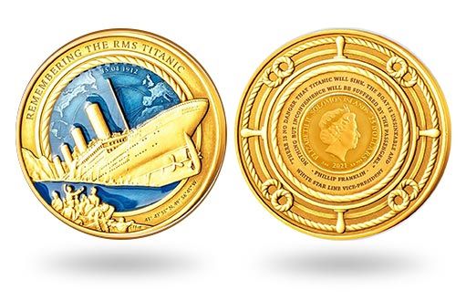 память о затонувшем Титанике хранят золотые монеты Соломоновых островов