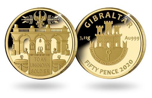 Золотая монета с могилой Неизвестного Солдата в Варшаве отчеканена от имени Гибралтара
