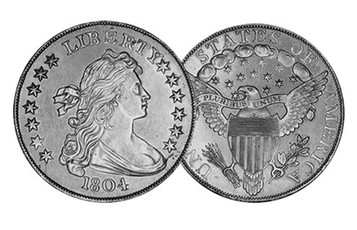 серебряный доллар США 1804 года
