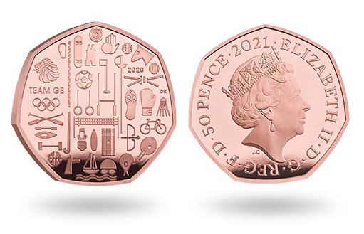 В честь Олимпийских игр Британский монетный двор изготовил памятные монеты из золота