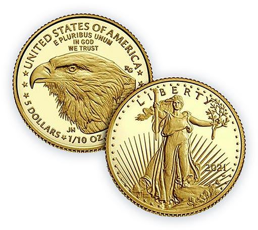Золотая монета Американский Орел