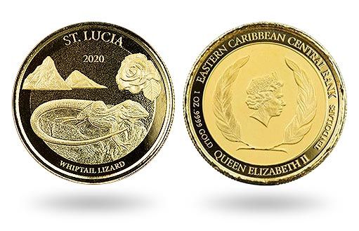 Сент-Люсия посвятила инвестиционную золотую монету варану