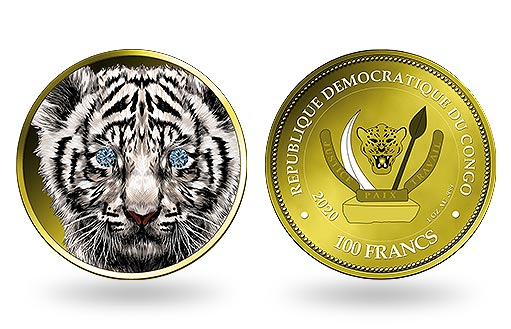 памятная золотая монета с «Белым тигром»