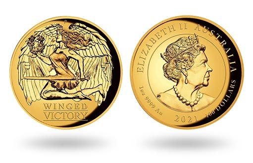Богине Победы Австралия посвятила золотые монеты