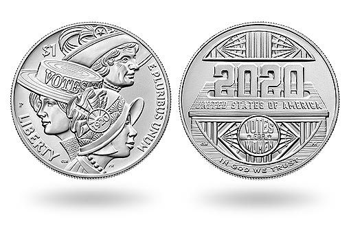 серебряные монеты США в честь женского избирательного права