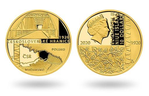 выпуск золотых монет Ниуэ приурочен к юбилею чехословацкой границы