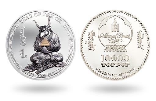 Монголия отчеканила серебряные монеты к Году Быка