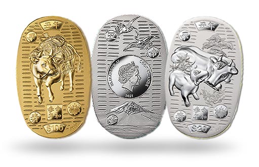 от имени Островов Кука был изготовлен тираж золотых монет к Новому году Быка