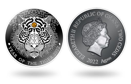 столицы Варшавы отчеканит для Ганы серебряную инвестиционную монету Год Тигра
