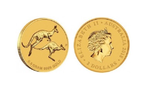 В Австралии вышла мини-монета с изображением кенгуру