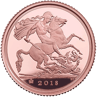 Соверен: золотая монета 7.325 гр выпуска с 2000 г по н.в. - 1