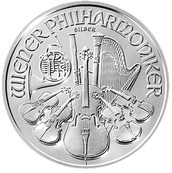 Филармоникер: серебро 31.1 гр монеты до 2013 г. - 1