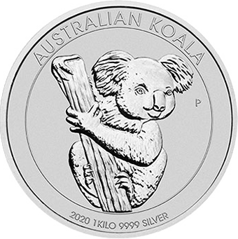 Австралийская Коала: серебряная монета 30 долларов / серебро 1 кг - 1