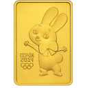 Зайка: талисман Сочи-2014 золото 7.78 гр монета ММД