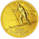 Биатлон. Сочи-2014: золото 7.78 гр монета СПМД