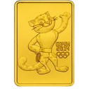 Леопард: талисман Сочи-2014 золото 7.78 гр монета ММД
