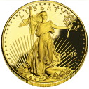 Орел: золотые монеты 31.1 гр выпуска до 2010 года