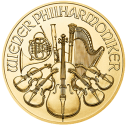 Венская Филармония: золотая монета 50 евро / 15.55 гр золота, выпуски с 2013 по н..в.