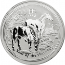 Год Лошади 2014: серебряная монета $30 Австралии, Лунар II / серебро 1000 гр