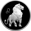 Знаки Зодиака: серебряные монеты 3 рубля России / серебро 31.1 грамма,  2003‒2004 гг выпуска