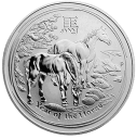 Год Лошади 2014: серебряная монета $8 Австралии, Лунар II / серебро 155.5 грамма
