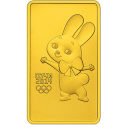 Зайка талисман Сочи-2014: золото 15.55 гр монета ММД
