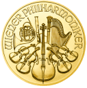 Венская Филармония: золотая монета 31.1 грамма, выпуск с 2013 года по н.в.