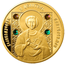Пантелеймон. Православные Святые: золотая монета 50 рублей Беларуси 2008 года