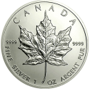 Кленовый Лист: серебро 31.1 гр монеты до 2013 г - 1
