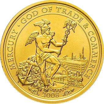 Меркурий Бог торговли: золото 7.77 гр - 1