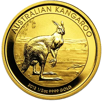 Кенгуру: золото 15.55 гр, монета с механическими дефектами - 1