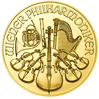 Венская Филармония: золотая монета 31.1 грамма, выпуск с 2013 года по н.в. - 1