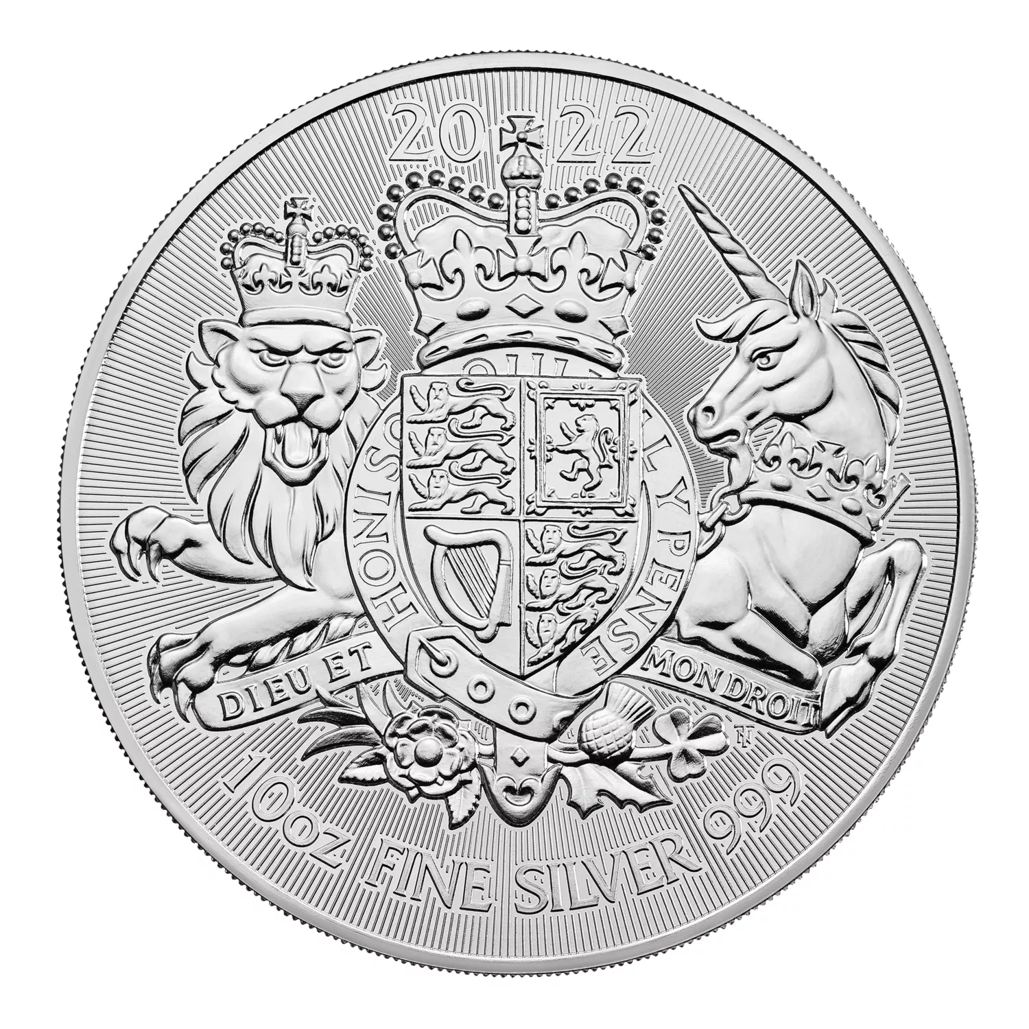 Королевский герб Великобритании: серебро 311 гр монеты 2022 г. - 1