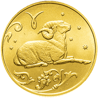 Знаки Зодиака: золотые монеты России, золото 3.11 гр - 11