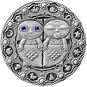 Знаки Зодиака: серебряные монеты 20 рублей Беларусь 2009 - 13