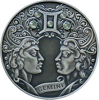 Знаки Зодиака: серебряные монеты 20 рублей Беларусь 2013-2015 гг - 13