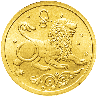 Знаки Зодиака: золотые монеты России, золото 3.11 гр - 3