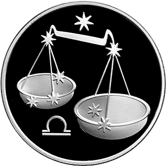 Знаки Зодиака: серебряные монеты 3 рубля России / серебро 31.1 грамма, 2003‒2004 гг выпуска - 5