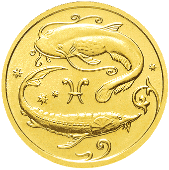 Знаки Зодиака: золотые монеты России, золото 3.11 гр - 10